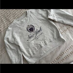Abercrombie Kids Light Gray Crewneck